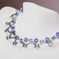 Necklace Silver brass - Duo Roxann - Necklace Silver brass - Laiton argenté